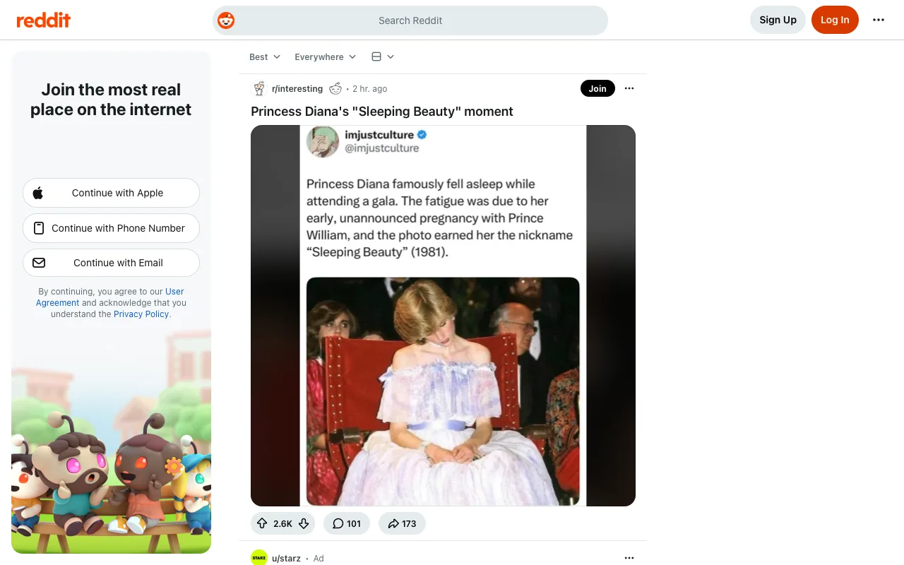 Reddit with Quiet Reddit sidebar