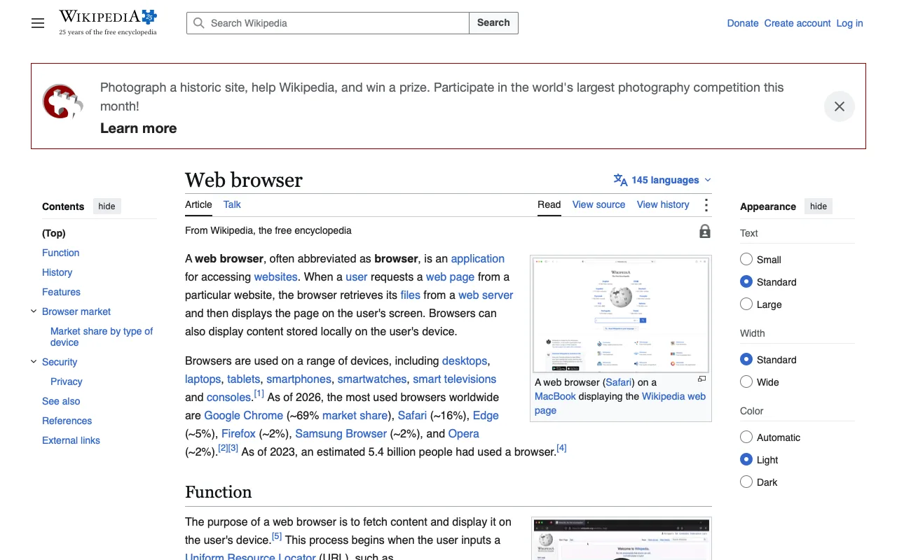 Wikipedia with Wide Wikipedia articles