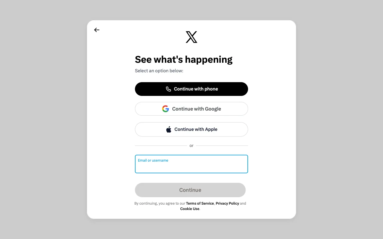 The page before Hide trends